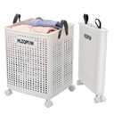 HLZQPFJWcollapsible laundry baskets,laundry basket with wheels,laundry hamper with wheels,dorm laundry hamper,laundry basket plastic，35,