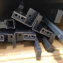 NKZ 18 Inch Queen Size Bed Frame, Metal Bed Frame & Box Spring 2 in 1 Platform with Round Corner Legs, 4000Lbs Heavy Duty Metal Frame, Mattress Slide Stopper, Headboard Hole, Noise-Free, Easy Assembly