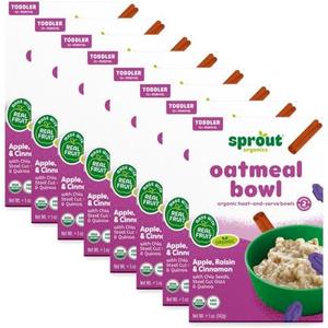 Sprout Organics, Toddler Meal, Apple Raisin Oatmeal (8 Count) By JAN 09 2026