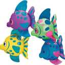Fun Express Mini Inflatable Fish (Set of 12) sea Themed Party Decorations - VBS Vacation Bible School Supplies/Decor