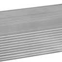 Stair Nosing, Stair Edge Protector, 48" Long - Stair Nose Molding - Aluminum Mill (Silver)