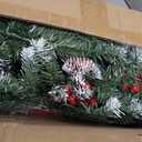 Prelit & Snowy 6 Ft Full Christmas Tree with Lights 250 LED 2-In-1 White & Multicolor 800 Frosted Tips 8 Modes Timer Pre-Decorated Pinecones Berry Metal Stand Hinged Artificial Xmas Tree Holiday Decor