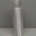 50 PCs Clear Round Bottom Plastic Cups,Disposable Stemless Wine Glasses, Iced Coffee Cups for Cold Drinks, Juice, Boba Tea,Smoothie, Milkshake,Baby Shower Cups for Parties, Weddings(12 Oz)