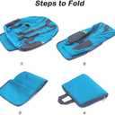 DaKuan Pack of 2 Lightweight Foldable Backpack, Water Resistant Travel Hiking Packable Backpack 20 Liters (Black & Blue) for Camping, Outdoor, Travel Cycling