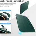 SPARIN Case for iPad Pro 13 inch 2025/2024-M4 M5 with Pencil Holder, Detachable Magnetic Hybrid Protective Case, Portrait/Landscape Stand, Auto Wake/Sleep -Forest Green