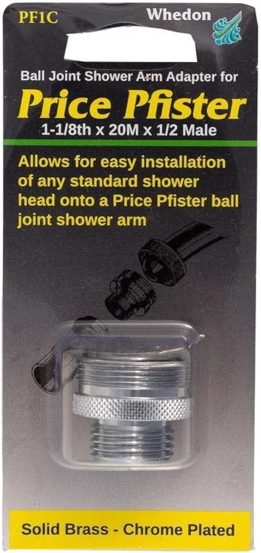 SHOWER ARM ADPTR PFISTER MfrPartNo PF1C, No Size, Chrome