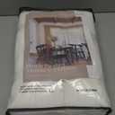 Cream Linen Curtains 84 Inches Long Pinch Pleated for Living Room Bedroom Pinch Pleat Drapes Rings Hooks Back Tab Light Filtering Boho Farmhouse Semi Sheer 84 Inch Curtain for Dining Room W50xL84 (Natural)