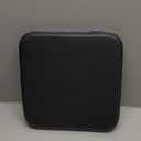 SINOSSO Modern Faux Leather Bar Stool Cushion 1 Piece, Leathaire Magnetic Small Chair Pad for Cafe Bistro Stackable Metal Stool (Square, Black, 1)