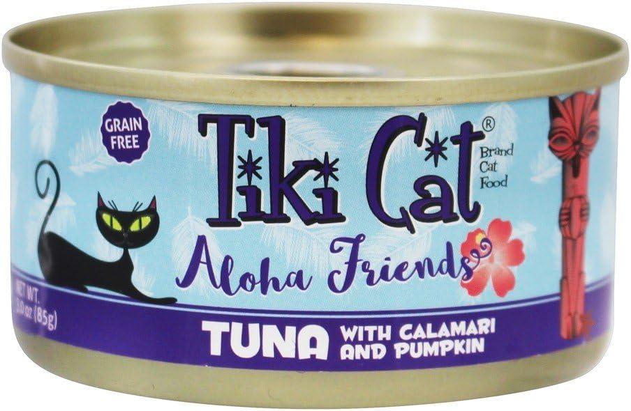 Tiki Pet Foods Cat Aloha Tuna Calamari Pet Food, 3 Oz (Packaging May Vary), BB Date: 04/2028