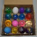 JOYIN 16 Pcs Prefilled Easter Eggs with Crystal, Galaxy, Slime and Confetti Stress Relief for Kids Easter Party Favors Supplies, Eggs Hunt, Basket Stuffers Fillers