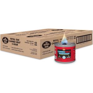 Royal Oak Canned Heat 12 Pack 6 Hour Chafing Fuel, Easy Open, Resealable, Non-Drip, for Food, Burners for Chafing Dishes, Buffet Burners, Parties, Weddings, BBQs