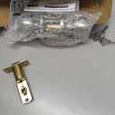 BESTTEN Keyed Entry Door Knob with Lock, Interior and Exterior Door Lock, Standard Ball, Satin Nickel