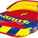 WOW Sports - Big Buddy 2 Person Inflatable Towable Deck Tube - Perfect For Kids & Adults - Boating Accessory