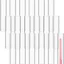 18 Pcs 2.5 W x 14 H Hurricane Candle Holder Bottomless Glass Cylinder Candleholder,Open Flame Candle Chimney Tube Cover,Bottomless Cylindrical Glass