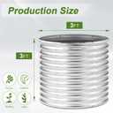 AHEONLAR 2 Pack 3x3x3ft Round Galvanized Raised Garden Bed Outdoor Metal Planter Bed Box for Vegetables Gardening