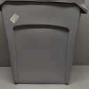 Rubbermaid Commercial Products SLIM JIM Plastic Rectangular Trash/Garbage Can/Bin with Venting Channels, 16 GAL, Gray, for Kitchens/Classrooms/Offices/Back of House