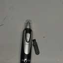 Ear and Nose Hair Trimmer Clipper - 2025 Professional Painless Eyebrow & Facial Hair Trimmer for Men Women, Battery-Operated Trimmer with IPX7 Waterproof, Dual Edge Blades for Easy Cleansing Black