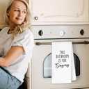 Funny Bathroom Hand Towels, This Bathroom is for Singing Humorous Quote Decorative Hand Towels for Bath Room Washroom Restroom, 16x24 Inch