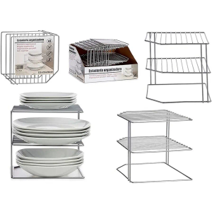 Silver Metal Shelving Unit 2 Pack