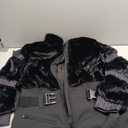 GSOU SNOW Women Ski Suit One Piece Snowsuit Snowboard Faux Fur Collar Slim Jumpsuit Jacket Insulated Windproof Outdoor Winter XL