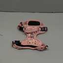 HEELE Dog Harness, No Pull Adjustable Padded Reflective Harness for Small Medium Large Dogs with Handle for Walking Training, Flower-Pink, Medium