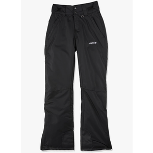SkiGear Women's Insulated Snow Pants, Black, 1X Size XS 31L