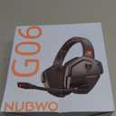 NUBWO Wireless Gaming Headset with Mic for Ps5 Ps4 PC, Zero Interference, 100-Hour Battery All-Day Play, 23ms Sync for Fortnite & Call of Duty/FPS Gamers, Triple Mode All Devices Compatible - Orange