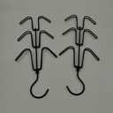 ZEDODIER Purse Hanger Organizer for Closet, 2 Pack Hanging Bag Holder, Keeping Purses Visible And In Good Condition, Metal Handbag Storage Hook Backpack Rack Space Saving Hanger, Black