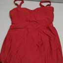 Aleumdr Women's One Piece Swimsuit Tummy Control Swim Dress Modest Full Coverage Skirt Bathing Suit with Pockets (XX-Large, Burgundy)