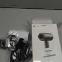 Slopehill Professional Ionic Hair Dryer, Powerful 1800W Fast Drying Low Noise Blow Dryer with 2 Concentrator Nozzle 1 Diffuser Attachments for Home Salon Travel (White)