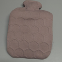  Hot Water Bottle with Soft Fleece Cover, 2L Hot Water Bag for Hot Compress, Comfort for Menstrual Cramps, Neck & Shoulder, Hands and Feet, Pink Plaid,Missing Top