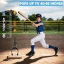 Softball Training Pop | Baseball Pop for Hitting Without a Pitcher(Compatible with Practice Wiffle Balls, 4 Softballs Included)