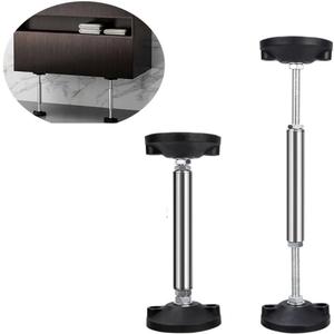 Sink Support-Adjustable Stainless Steel Support Strip, Sink Legs for Kitchen Sink Repair 2-Piece