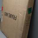 Frame Amo 30x30 Black Solid Wood Poster Frame, White Mat for 24x24 Image, Tempered Glass Front, 1.5 inch Wide, 1 inch Thick, High-End, Heavy-Duty, Gallery Grade & Acid-Free