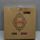 Round White Decorative Serving Tray with Handles, 13 Versatile Ottoman Tray for Coffee Table, Entertaining, Outdoor Patio, Living Room