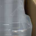 IRIS USA 72 Qt Stackable Plastic Storage Bins with Lids, 6 Pack - BPA-Free, Made in USA - See-Through Organizing Solution, Latches, Durable Nestable Containers, Secure Pull Handle - Clear