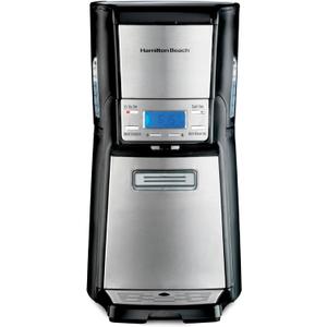 Hamilton Beach One Press Programmable Dispensing Drip Coffee Maker with 12 Cup Internal Brew Pot, Removable Water Reservoir, Black & Stainless Steel (48465) (Black & Stainless Steel)