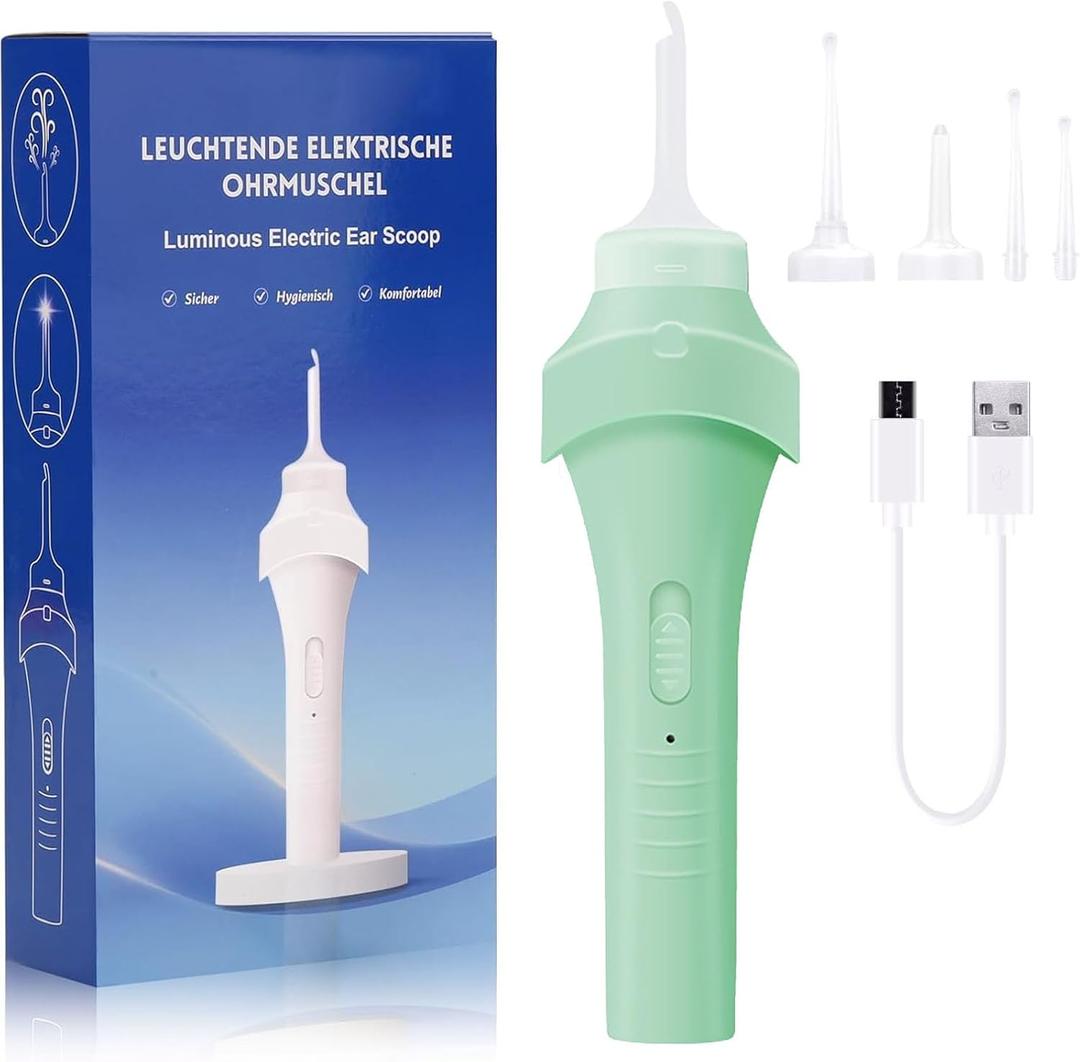 Ear Savvy Ear Wax Removal Kit, Automatic Vacuum Earsavvy Ear Cleaner with LED Light, Safe and Portable Earwax Remover Tool, Ear Suction Set