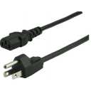 GE Replacement AC Power Cord, 10 ft. Cable, for Computers, Desktops, Printers, Monitors and More, Black, 34507