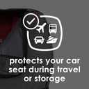 Diono Car Seat Travel Backpack, Airport Travel Bag For Car Seat, Gate Check-In Bag, Carry As Duffle Bag Or BackPack, Padded Shoulders, Durable Protective Material