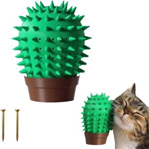 Cat Face Scratchers & Self Groomer | for Clawing, Stretching, and Grooming | Built-in Scent Holes & Catnip Compartment | Sturdy PLA 3D Print | Suitable for Small Spaces