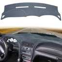 Dashboard Cover Dash Cover Mat Pad Carpet Custom Fit for Ford Mustang 1998 1999 2000 2001 2002 2003 2004 (Dark Gray)