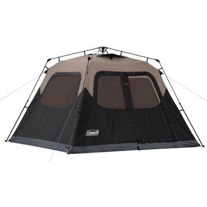 Coleman 6 Person Instant Camping Tent with 1-Minute Setup | Easy Setup & Storage, Spacious Interior, Pre-Attached Poles, 3-Season Family Tent, Gear Pockets, Carry Bag