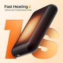 Hotdot Hand Warmers Rechargeable, Heat Levels (104131F), Real-Time Temp & Battery Display, Electric Hand Warmers, Fast Heating, Fits in Gloves/Pocket, Gifts for Women & Men (AI-Black 2Pack)