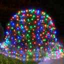 BlcTec Christmas Net Lights, 360 LED 9.8ft x 6.6ft Outdoor Christmas Lights with 8 Modes, UL Certified, Timer, Connectable, Waterproof for Bushes, Trees, Shrubs Yard Outdoor Xmas Decor, Multicolor (Muticolor)