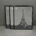 upsimples 16x20 Picture Frame Black 3 Pack, Scratch-Proof Poster Frames 16 x 20 for Photo Gallery - Slide-In Strips, Horizontal or Vertical Wall Mounting