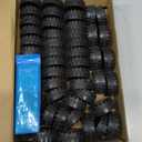 50pcs Plastic Roll 2mm Dia Shaft Toys Wheel and 25Pcs STEM Shaft Round Rod Axles for DIY Toy RC Car Truck Boat Helicopter Model Part