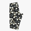 Lularoe Tall Curvy (TC fits Sizes 12-18) Puppy Dog Faces Black Gray White Buttery Soft Adult Leggings, Pack Of 4