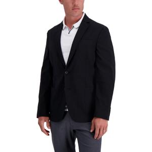 Haggar Men's Smart Wash Performance Blazer & Jackets Black, Large, Black 
