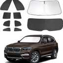 10PCS Window Shades for 2018-2024 BMW X3 Accessories Foldable Sunshade Side Rear Window Shade Cover Full Set Privacy Protection Keeps Car Cool